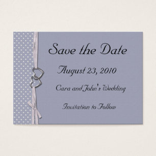 Periwinkle Hörkarte Save the Date Karte