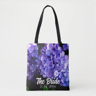 Periwinkle Hydrangeas lila Blüten Braun