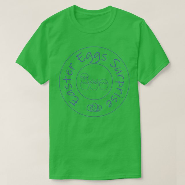 Periwinkle Kitten Funny Ostereier Überraschung T-Shirt (Design vorne)