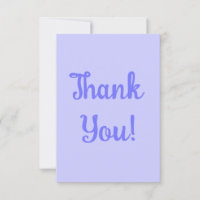 Periwinkle Lila Solid Dankeschön Karte