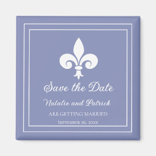 Periwinkle-Lilien Speichern des Datumsmagazins Magnet