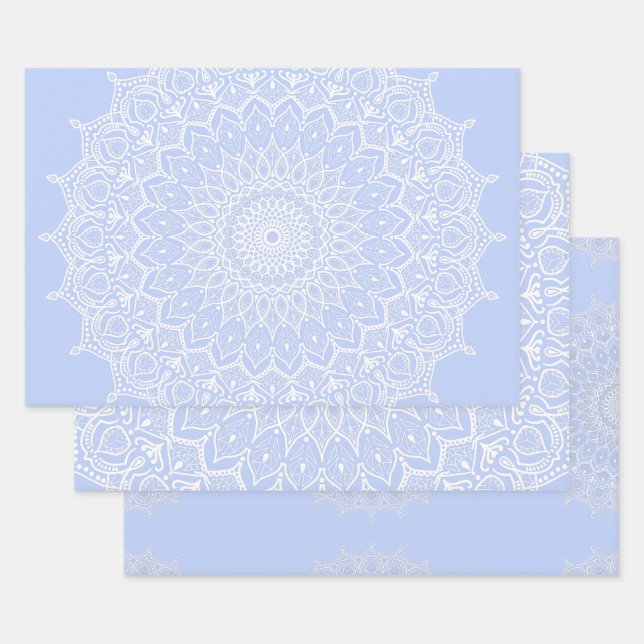 Periwinkle Mandala - Bora in Juniper Berry Geschenkpapier Set (Set)
