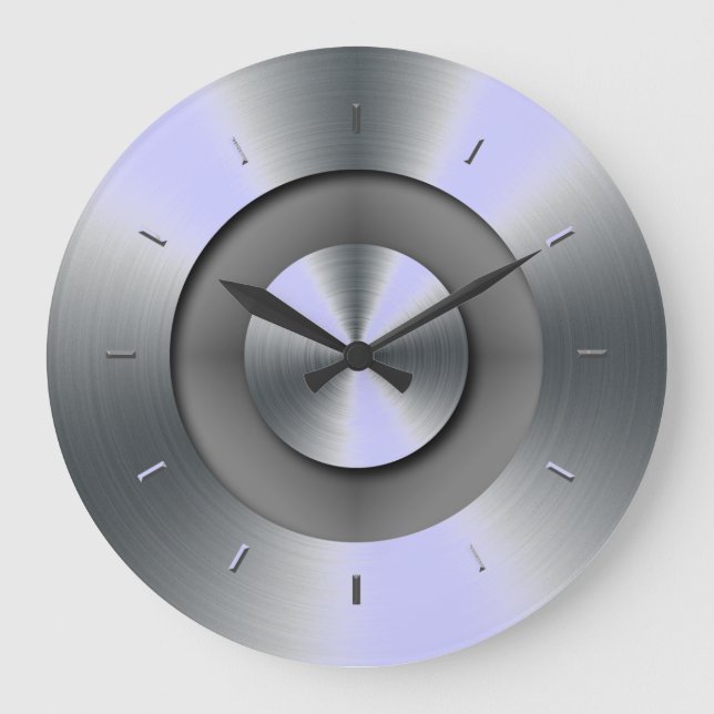 Periwinkle-Obertöne passen Farbe an Große Wanduhr (Vorderseite)