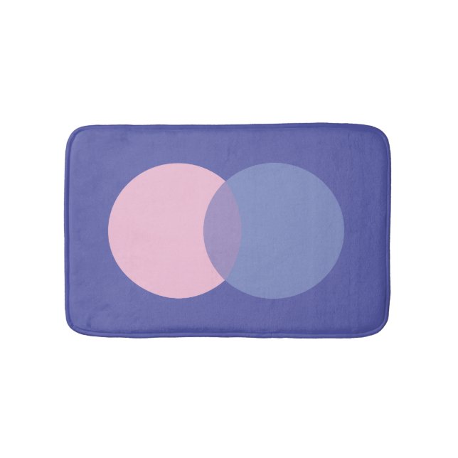 Periwinkle & Pink Badematte (Vorderseite)