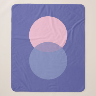 Periwinkle & Pink Sherpadecke