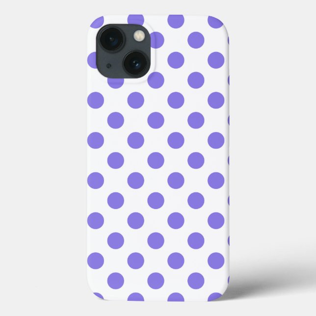 Periwinkle polka dots iPhone Case-Mate Case-Mate iPhone Hülle (Rückseite)