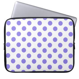Periwinkle-Polka-Punkte Laptopschutzhülle