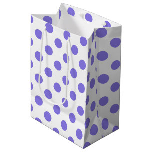 Periwinkle-Polka-Punkte Mittlere Geschenktüte
