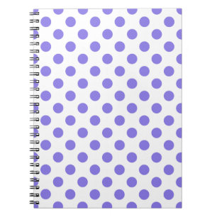 Periwinkle-Polka-Punkte Notizblock