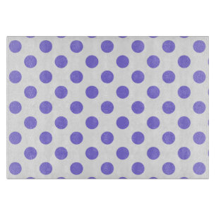 Periwinkle-Polka-Punkte Schneidebrett
