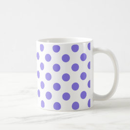 Periwinkle-Polka-Punkte Tasse