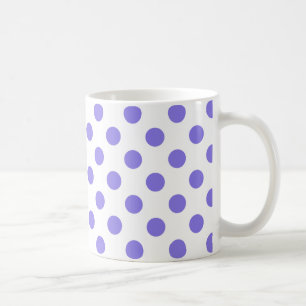 Periwinkle-Polka-Punkte Tasse