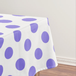 Periwinkle-Polka-Punkte Tischdecke