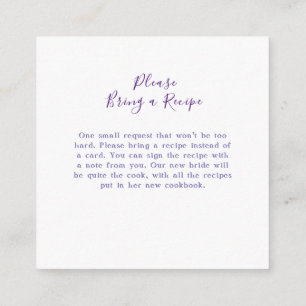 Periwinkle Pressed Wildblume Boho Brautparty Begleitkarte