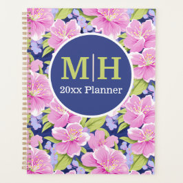 Periwinkle, Rosa und Limone Blüte Planer