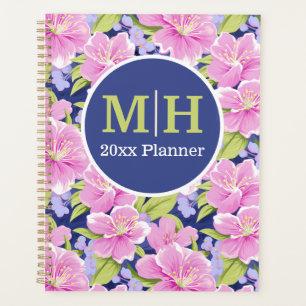 Periwinkle, Rosa und Limone Blüte Planer