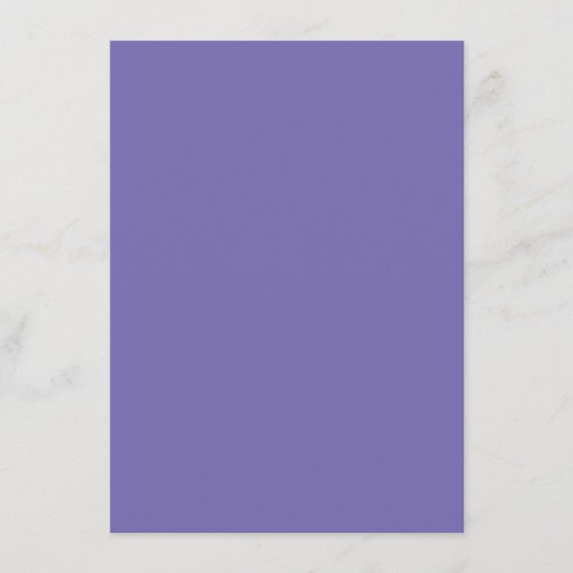 Periwinkle Solid Color Begleitkarte (Vorderseite)