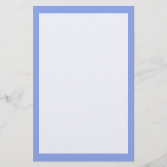Periwinkle Solid Color Briefpapier (Vorderseite)