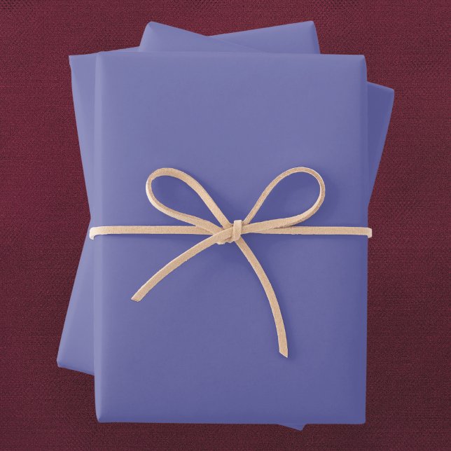 Periwinkle Solid Color Geschenkpapier Set (Von Creator hochgeladen)