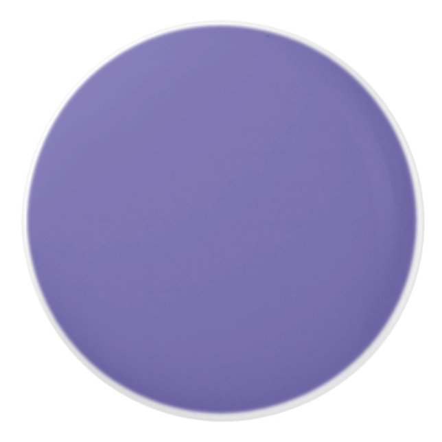 Periwinkle Solid Color Keramikknauf (Vorderseite)