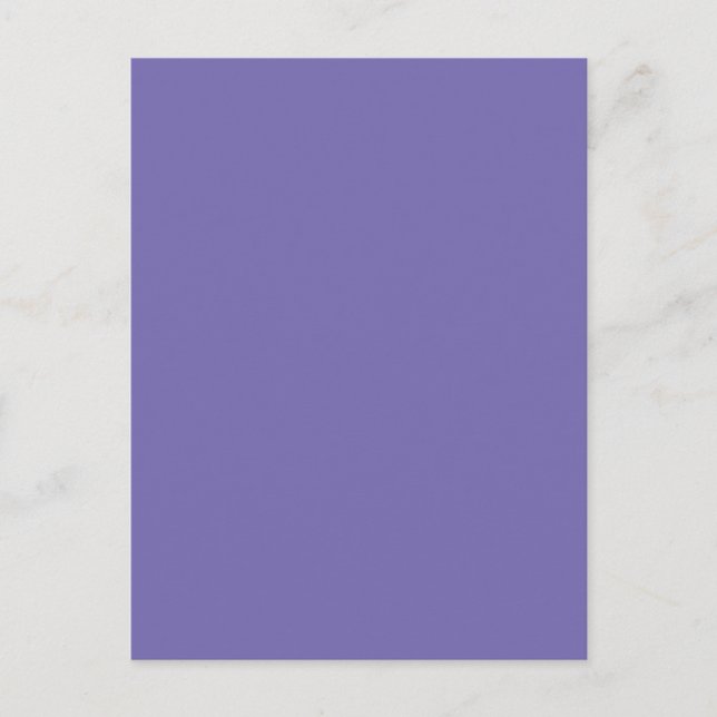 Periwinkle Solid Color Postkarte (Vorderseite)