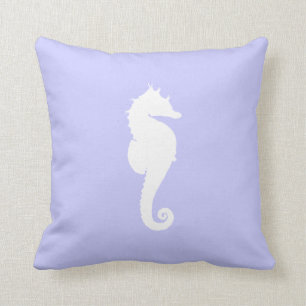 Periwinkle und Weißmeer Kissen