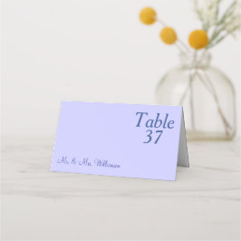 Periwinkle Wedding RSVP Tischnummer Platzkarte