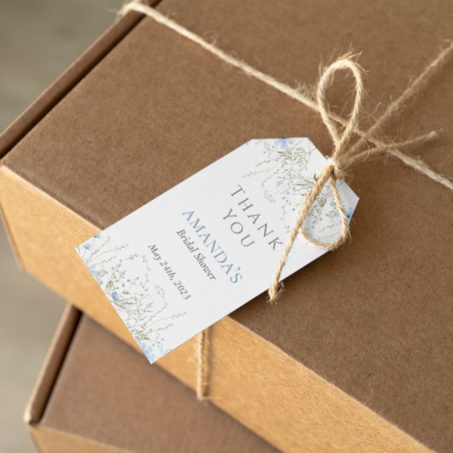 Periwinkle Wildblume Brautparty Gefallen Tag Geschenkanhänger (Von Creator hochgeladen)