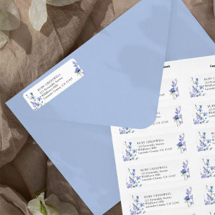 Periwinkle Wildblume Wedding Airy Floral Adresse