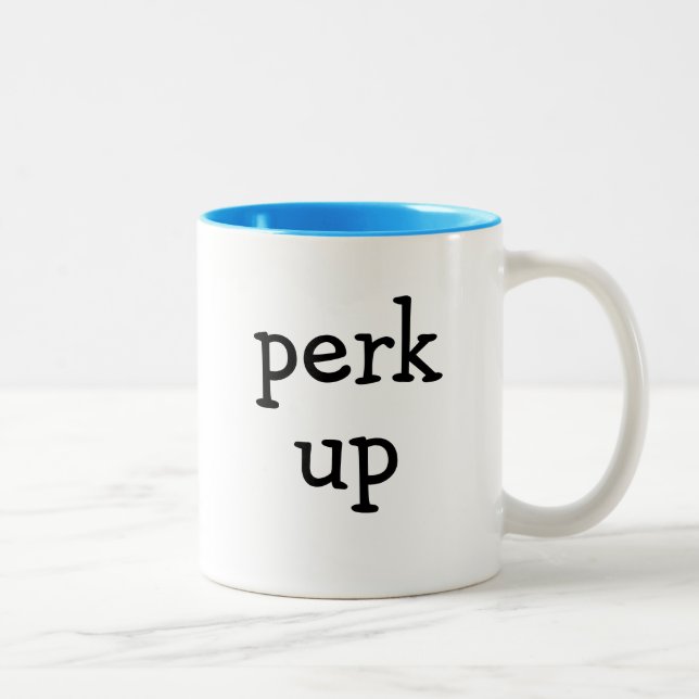 Perk Up-Kaffee-Tasse Zweifarbige Tasse (Rechts)