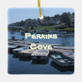 Perkins Cove in Ogunquit, Maine Keramikornament