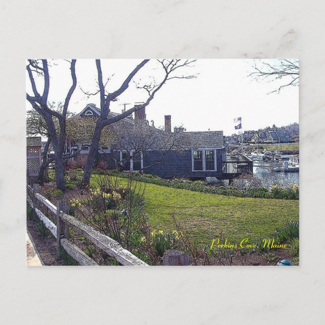 Perkins Cove Postkarte (Vorderseite)