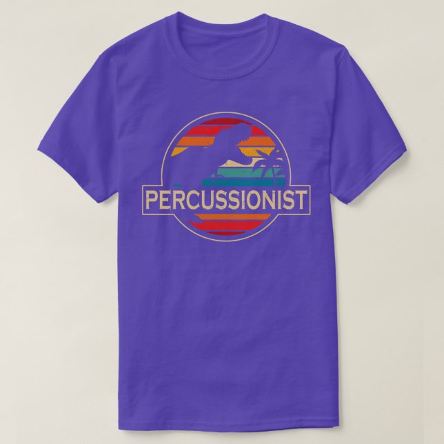 Perkussionist Dinosaurier T-Shirt (Design vorne)