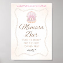 Perl-Babyparty-Spielschild