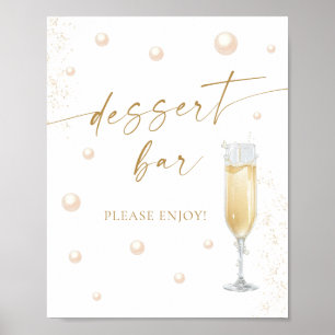 Perl- und Prosecco-Brautjunggesellinnenabschied-De Poster