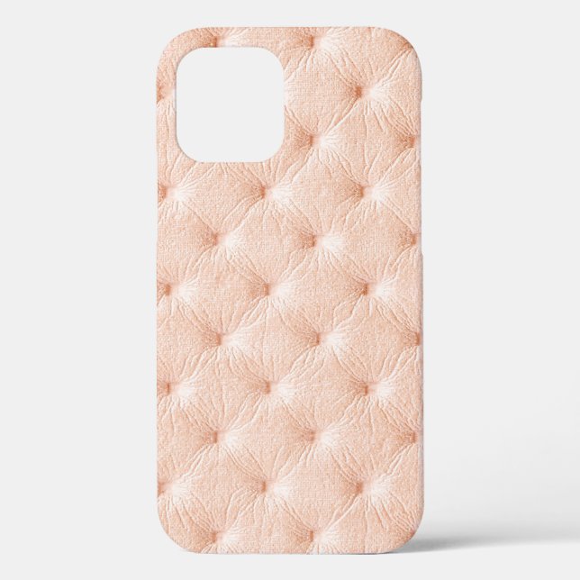 Perlbeige Ledertextur Case-Mate iPhone Hülle (Rückseite)