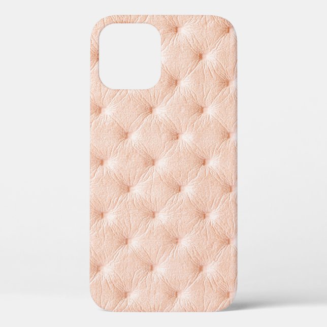 Perlbeige Ledertextur Case-Mate iPhone Hülle (Rückseite)