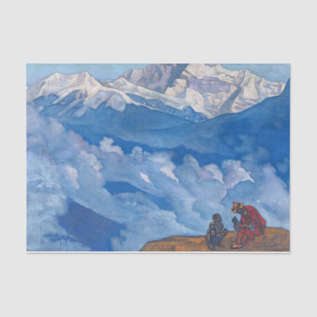 Perle der Suche von Nicholas Roerich Seidenpapier (Vorderseite)