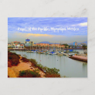 Perle des Pazifiks, Marina von Mazatlan Mexiko Postkarte