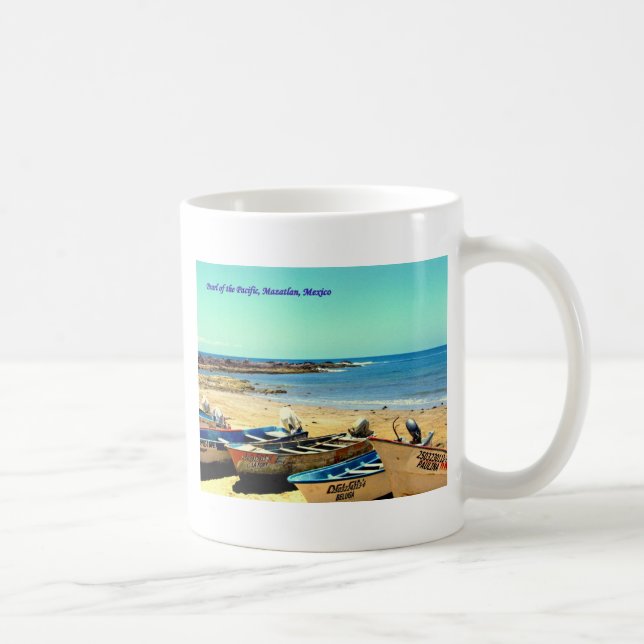 Perle des Pazifiks, Mazatlan Mexiko Boote Kaffeetasse (Rechts)