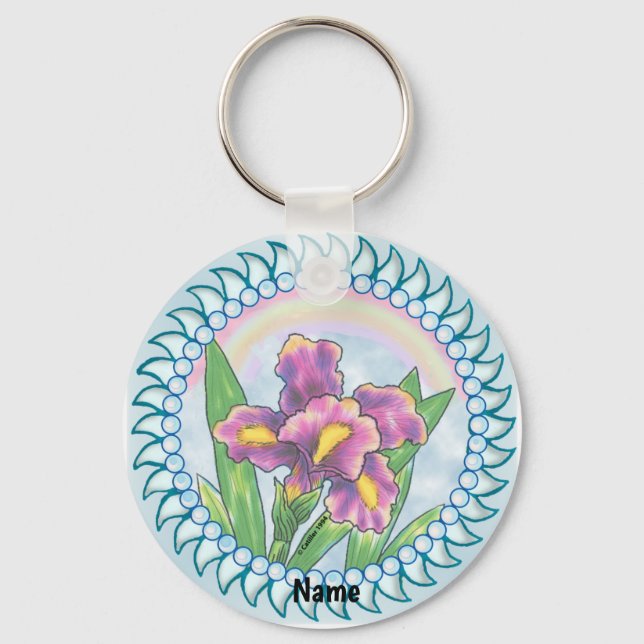 Perle Iris  Schlüsselanhänger (Vorderseite)
