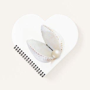 Perle und Muschel Notizbuch