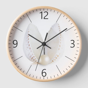 Perle und Muschel Uhr