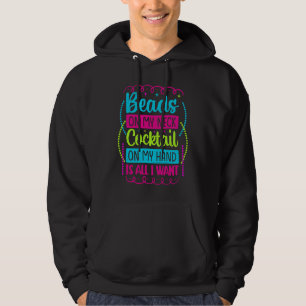 Perlen an meinem Nackencocktail auf der Hand ist a Hoodie