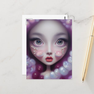 Perlen & Blasen Girl Postkarte