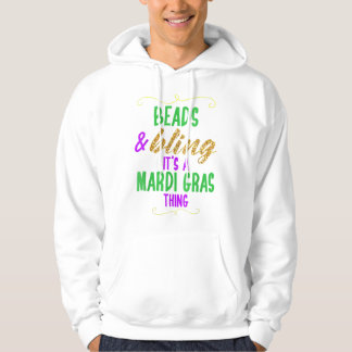 Perlen & Bling Es ist ein Mardi Gras Sache Cool Hoodie