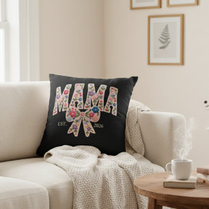 Perlen-Blumen-Mama-Uni-Feminine Kunst Kissen