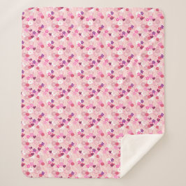Perlen, Blumen und Rosa Sherpadecke