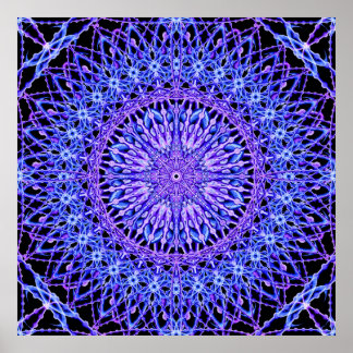 Perlen des Lichts Mandala Poster
