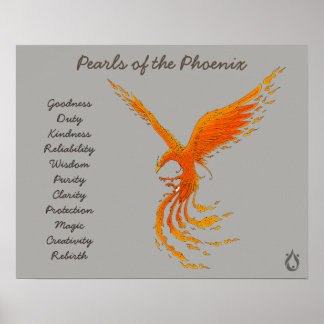 Perlen des Phoenix Voyager-Posters Poster